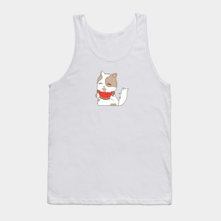 Watermelon kitten Tank Top